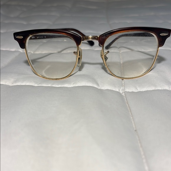 Ray-Ban Brown and Gold Aviator Glasses - Picture 12 of 13